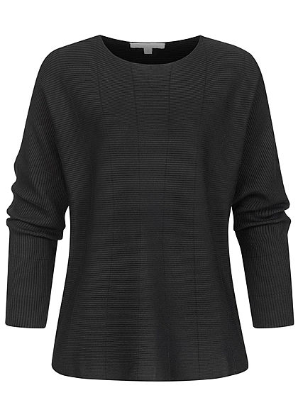 Tom Tailor Dames Ribbed Trui zwart