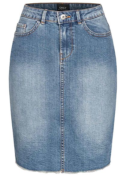 ONLY Dames NOOS Jeans Rok 5-Pockets medium blauw denim