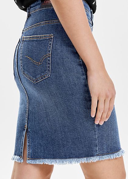 ONLY Dames NOOS Jeans Rok 5 Pockets medium blauw denim