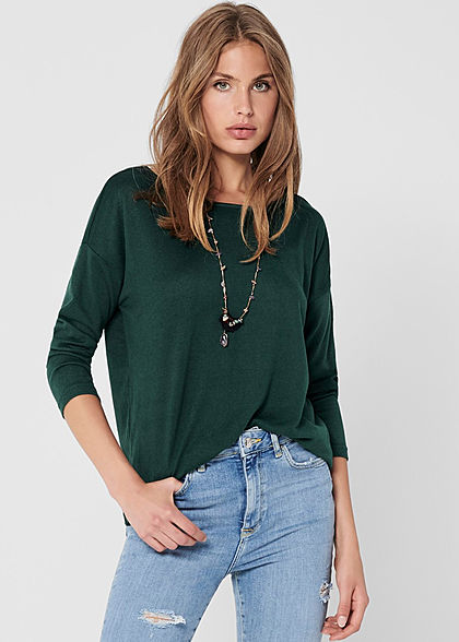 ONLY Dames NOOS 4/5 Sleeve Shirt gables groen