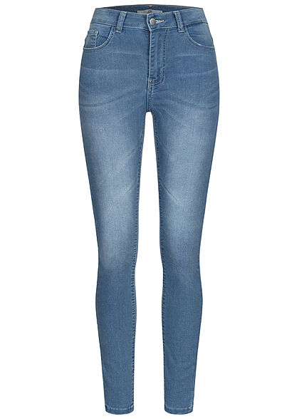 JDY by ONLY Dames NOOS Skinny Fit High-Waist Jeans 5-Pockets lichtblauw denim