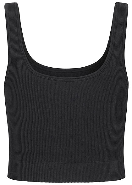 Vero Moda Dames NOOS Rib Crop Top Bustier zwart