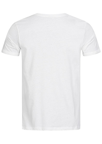 Sublevel Herren BBQ T-Shirt Ice Cream Frontprint weiss