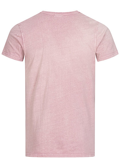 Stitch & Soul Heren V-Neck T-Shirt navy blauw