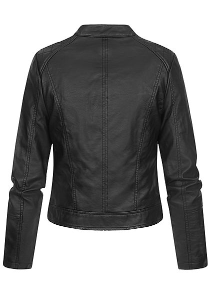 TALLY WEiJL Dames Kunstleer Jas 2-Pockets zwart