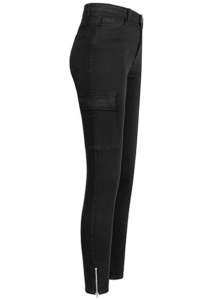 TALLY WEiJL Dames Skinny Cargo Jeans zwart denim