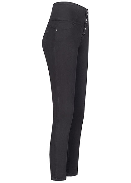 TALLY WEiJL Dames Super High-Waist Skinny Jeans zwart denim