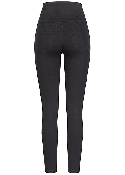 TALLY WEiJL Dames Super High-Waist Skinny Jeans zwart denim