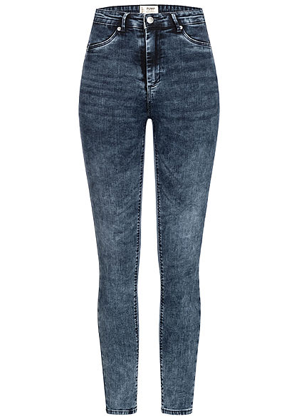 TALLY WEiJL Dames Push-Up Jeans High-Waist 5-Pockets mid dark indigo
