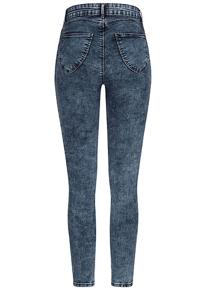 TALLY WEiJL Dames Push-Up Jeans High-Waist 5-Pockets mid dark indigo