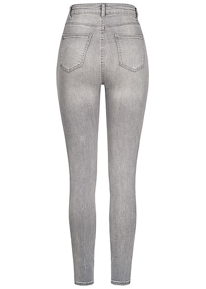 TALLY WEiJL Dames Ankle Skinny High-Waist Jeans grijs denim