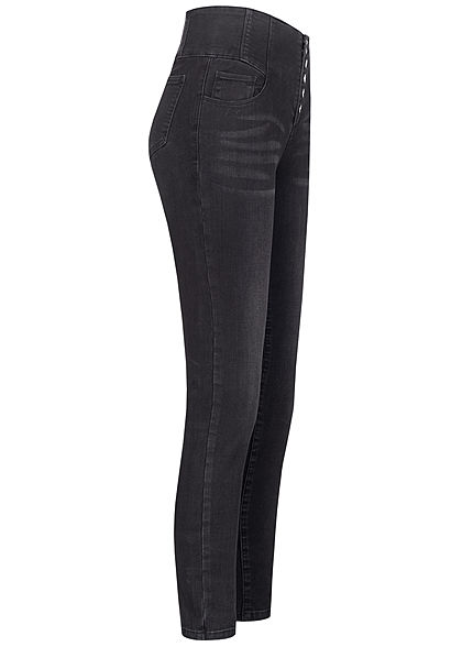 TALLY WEiJL Dames High-Waist Skinny Jeans zwart denim