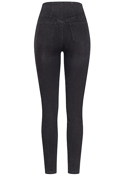 TALLY WEiJL Dames High-Waist Skinny Jeans zwart denim