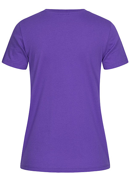 Champion Dames Basic T-Shirt Logo purper