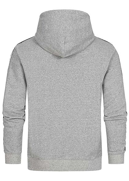 Champion Herren Sweat Hoodie Logo-Band seitlich Kapuze Kängurutasche medium grau