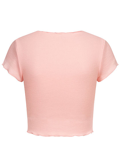 molen Vertrek naar Ontevreden ONLY Dames Ribbed Crop Top T-Shirt orchid pink roze