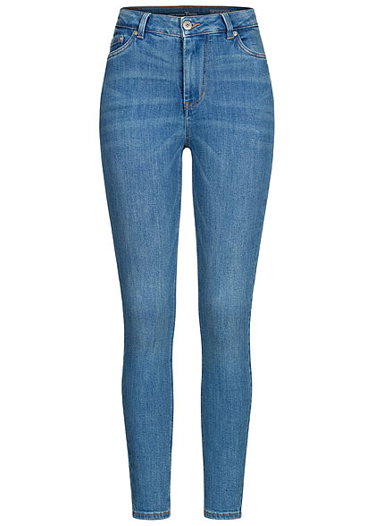 Tom Tailor Dames Skinny Jeans Broek 5-Pockets dark stone wash denim blauw - Art.-Nr.: 21020671