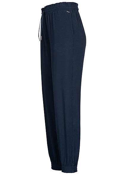 Tom Tailor Damen Harem Viskose Stoffhose sky captain navy blau