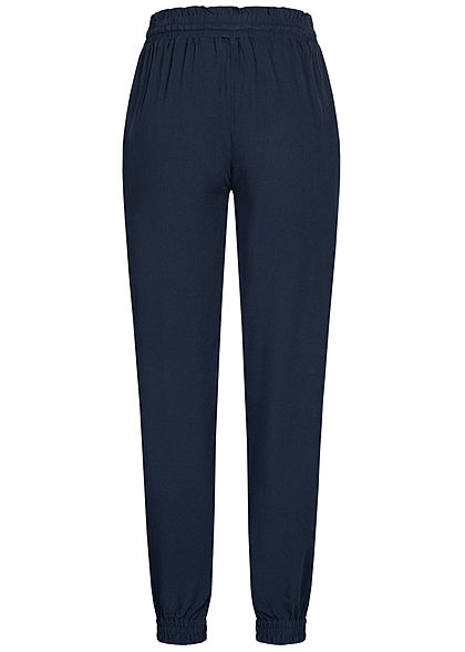 Tom Tailor Damen Harem Viskose Stoffhose sky captain navy blau
