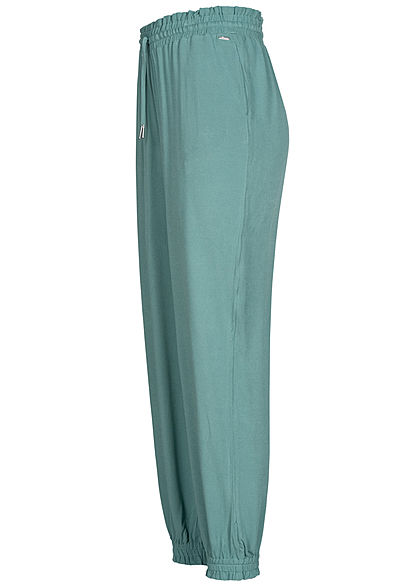Tom Tailor Damen Harem Viskose Stoffhose mineral blau