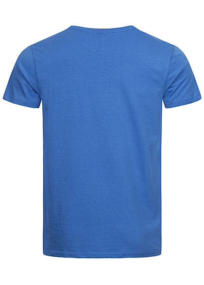 Eight2Nine Herren T-Shirt mit Logo Print soft ink blau