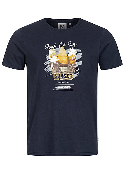Hailys Herren T-Shirt Surf the Sun Print navy blau - Art.-Nr.: 21020754