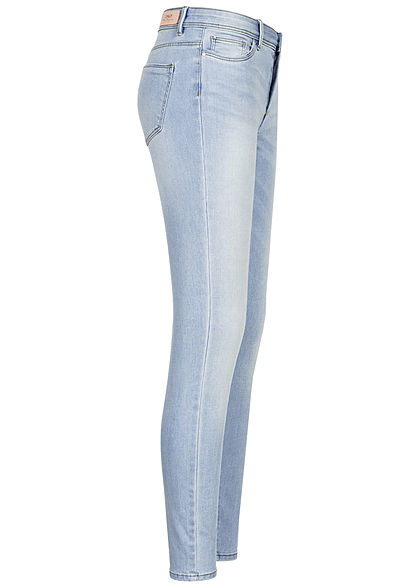 ONLY Dames Skinny Jeans Regular Waist special bright blauw denim