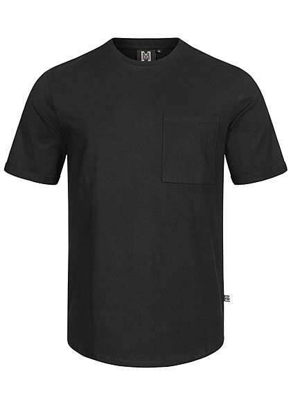 Hailys Herren Basic T-Shirt mit Brusttasche schwarz - Art.-Nr.: 21020776