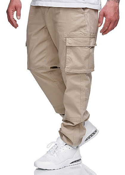 ONLY & SONS Herren Cargohose 6-Pockets Bndchen am Beinabschluss chinchilla beige