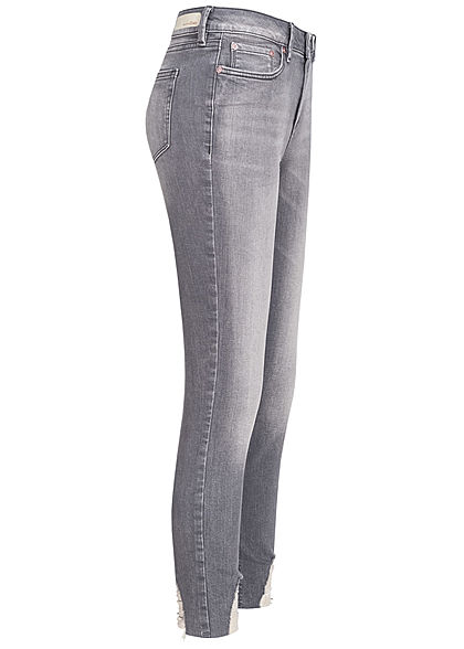 Tom Tailor Dames Skinny Jeans Broek 5-Pockets dark stone wash denim blauw