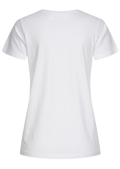 Sublevel Dames Basic T-Shirt Yoga Baby Print wit