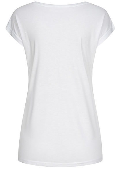 Sublevel Dames T-Shirt Believe Print wit