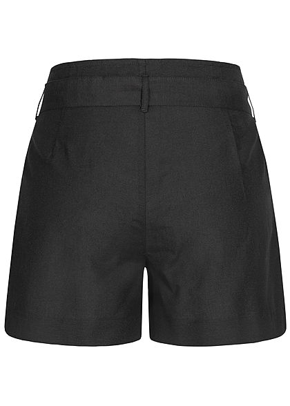 ONLY Damen NOOS High Waist Shorts inkl. Bindegrtel 2-Pockets schwarz
