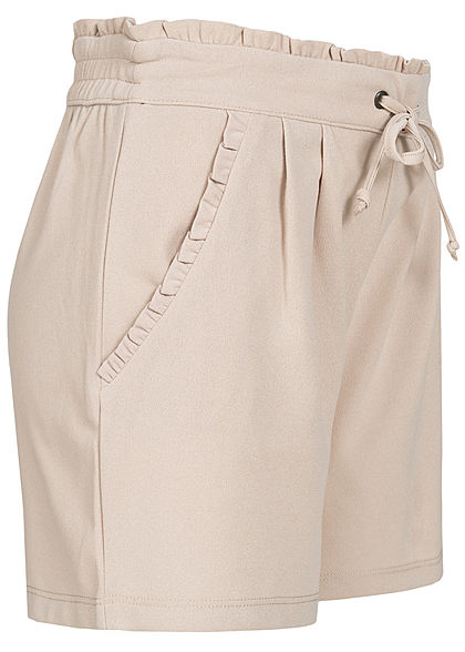 JDY by ONLY Dames NOOS Jersey Shorts 2-Pockets chateau gray beige