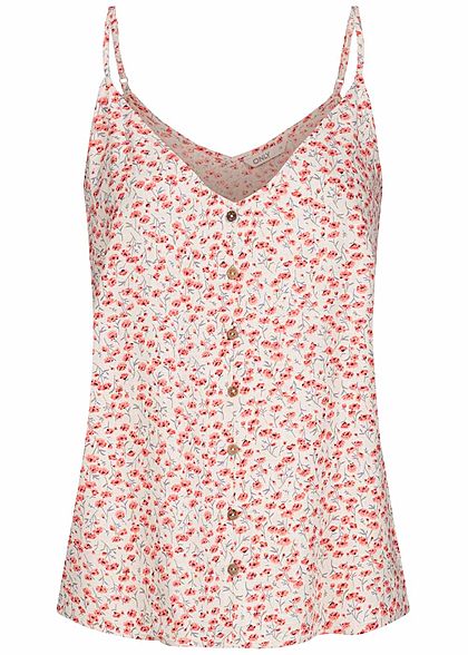 ONLY Dames NOOS V-Neck Top ecru beige roze