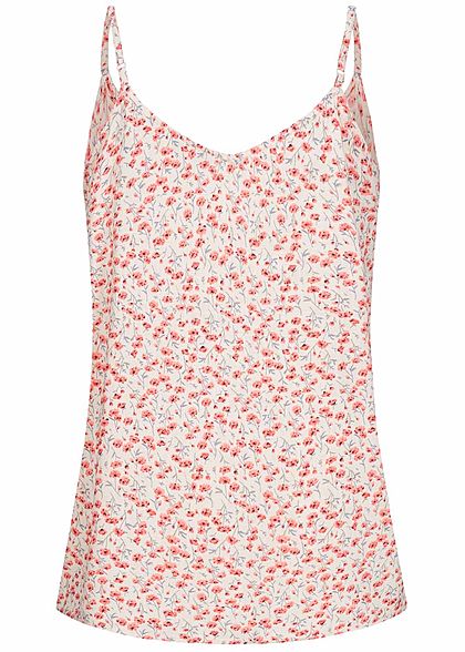 ONLY Dames NOOS V-Neck Top ecru beige roze