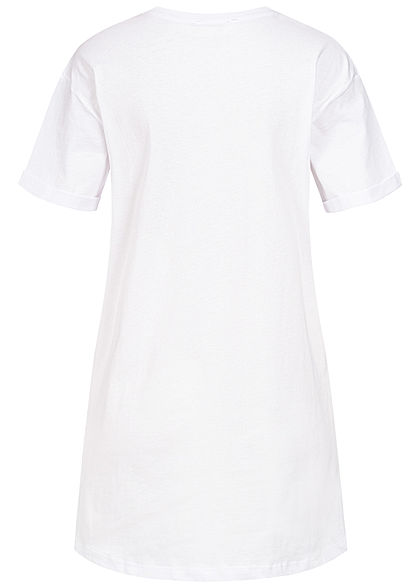 Sublevel Dames Longform T-Shirt Woman Print wit
