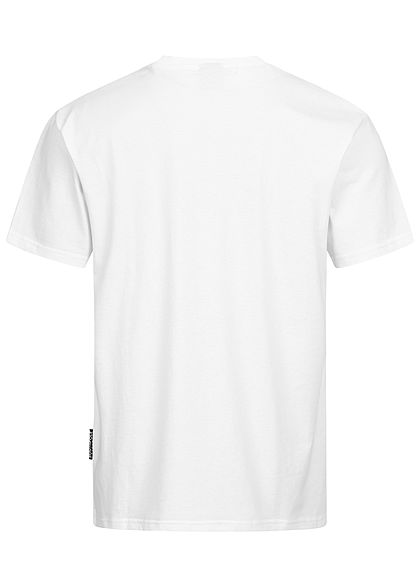 Southpole Herren T-Shirt Logo Print weiss schwarz