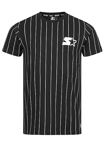 Starter Heren T-Shirt Logo Print zwart wit
