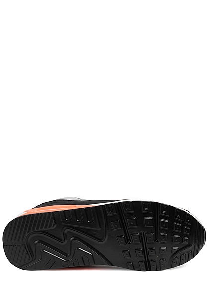 Seventyseven Lifestyle Dames Schoen Sneaker grijs zwart oranje