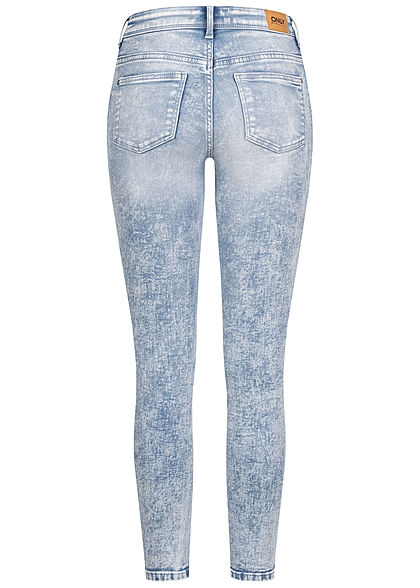Kruik Perth Vernietigen ONLY Dames Ankle Skinny Jeans Regular Waist lichtblauw denim