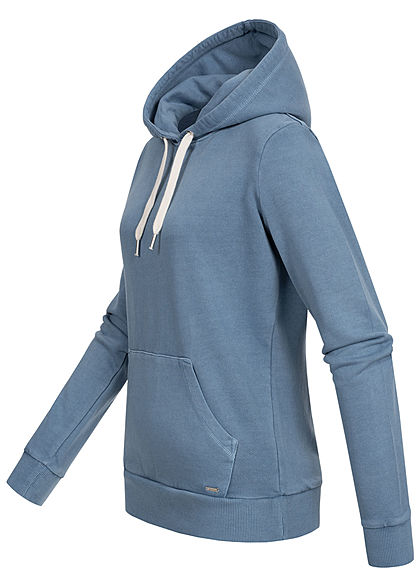 Tom Tailor Dames Basic Hoodie soft mid blauw