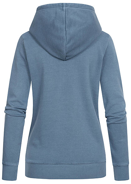 Tom Tailor Dames Basic Hoodie soft mid blauw