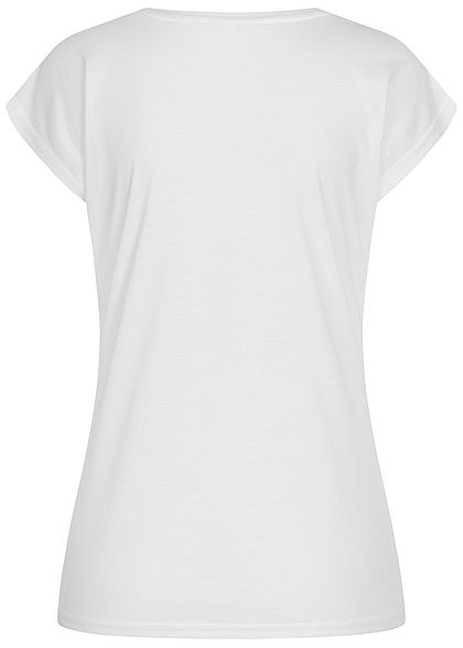 Seventyseven Lifestyle Dames T-Shirt DREAM Print wit