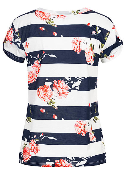 Fresh Tee Dames T-Shirt wit blauw