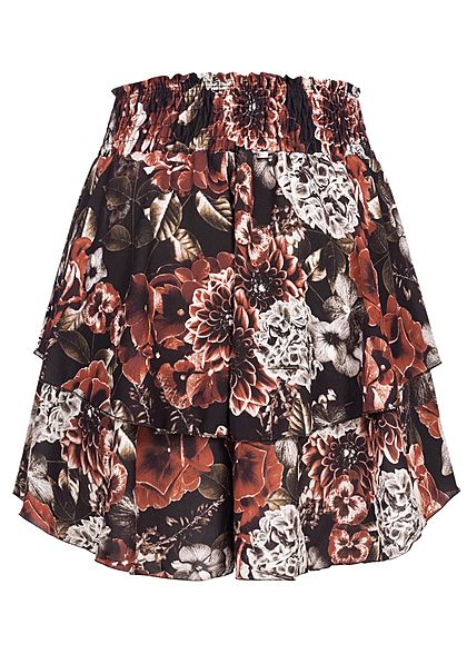 Styleboom Fashion Dames Mini Rok zwart rood