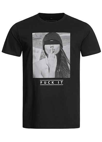 Mister Tee Heren T-Shirt Woman Print zwart - Art.-Nr.: 21041668