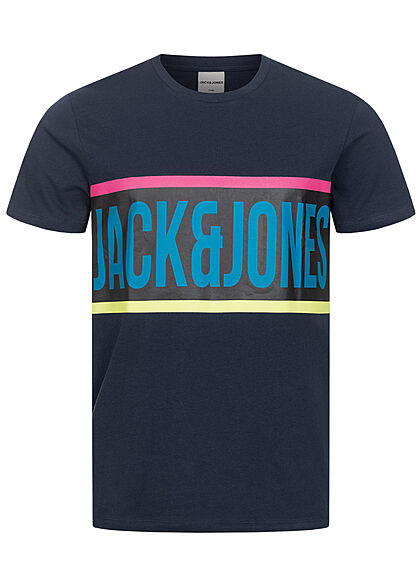 Jack and Jones Heren T-Shirt Logo Regular Fit blazer navy blauw - Art.-Nr.: 21041785