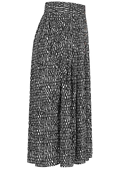 Urban Surface Dames Longform Rok Vlekken Print zwart wit