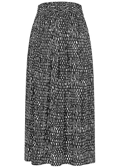 Urban Surface Dames Longform Rok Vlekken Print zwart wit